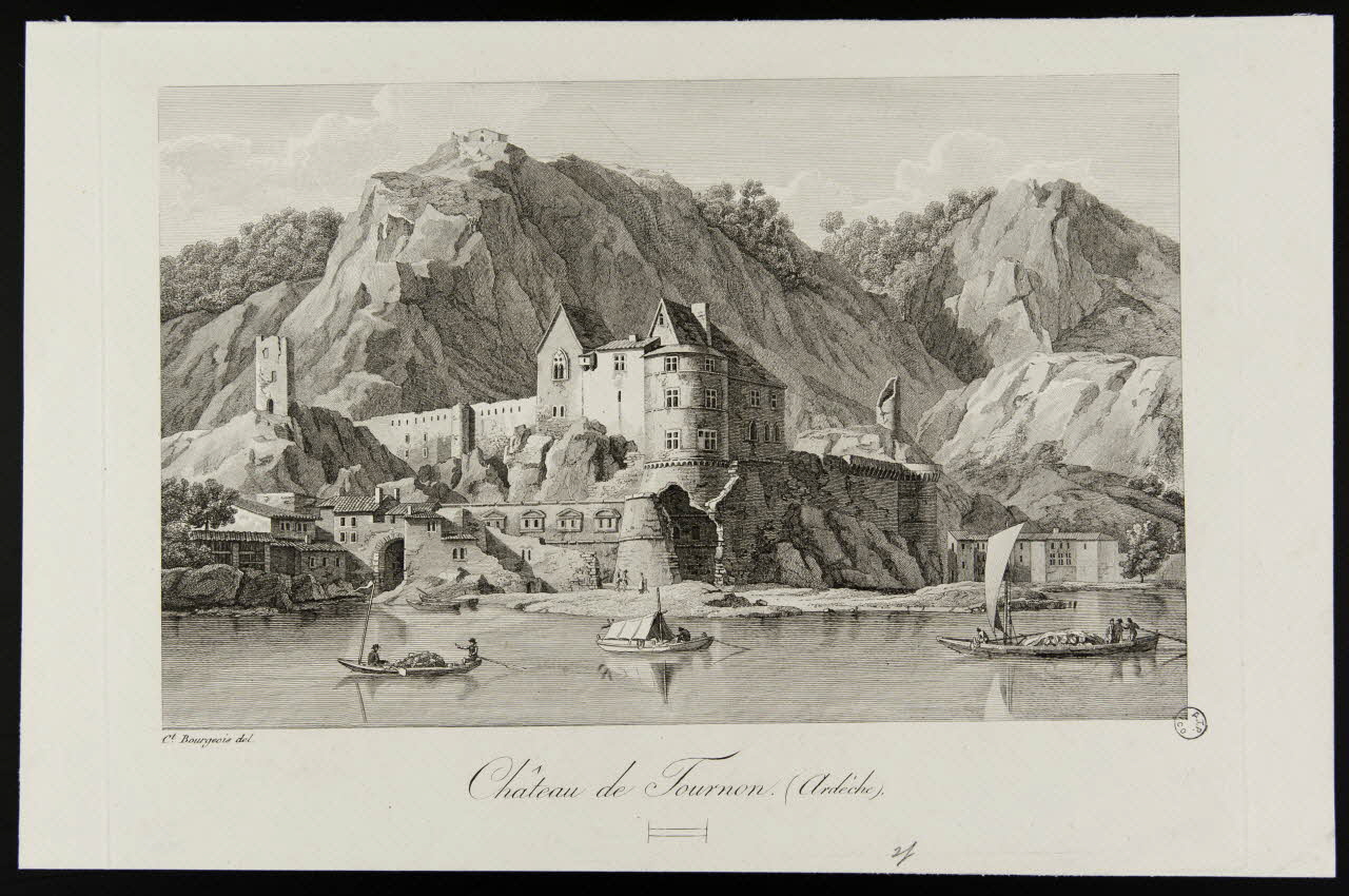 estampe Château de Tournon. (Ardèche). 1978.11.14 Photo