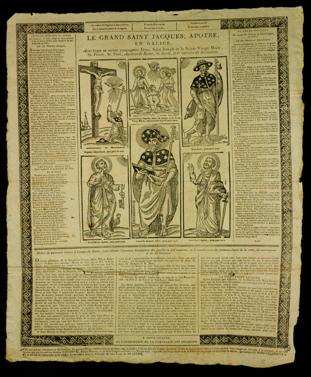estampe LE GRAND SAINT JACQUES, APOTRE,  EN GALICE, 1978.12.4 Photo