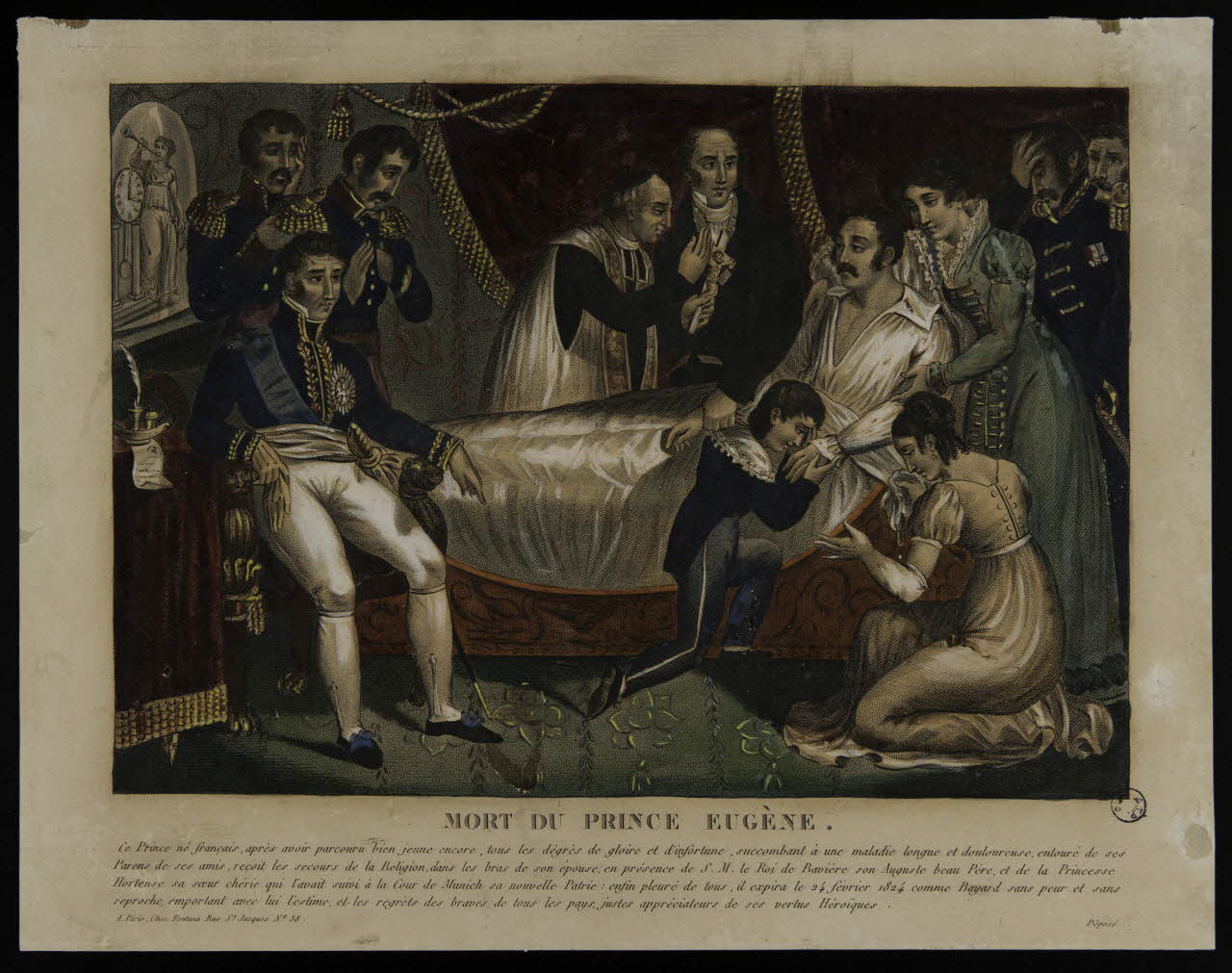 estampe MORT DU PRINCE EUGENE. 1978.12.6 Photo