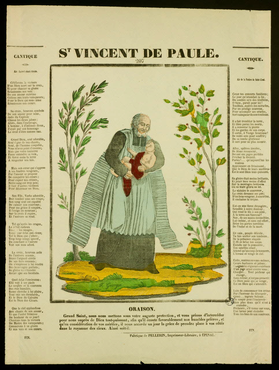 estampe ST VINCENT DE PAULE. 1978.29.1 Photo