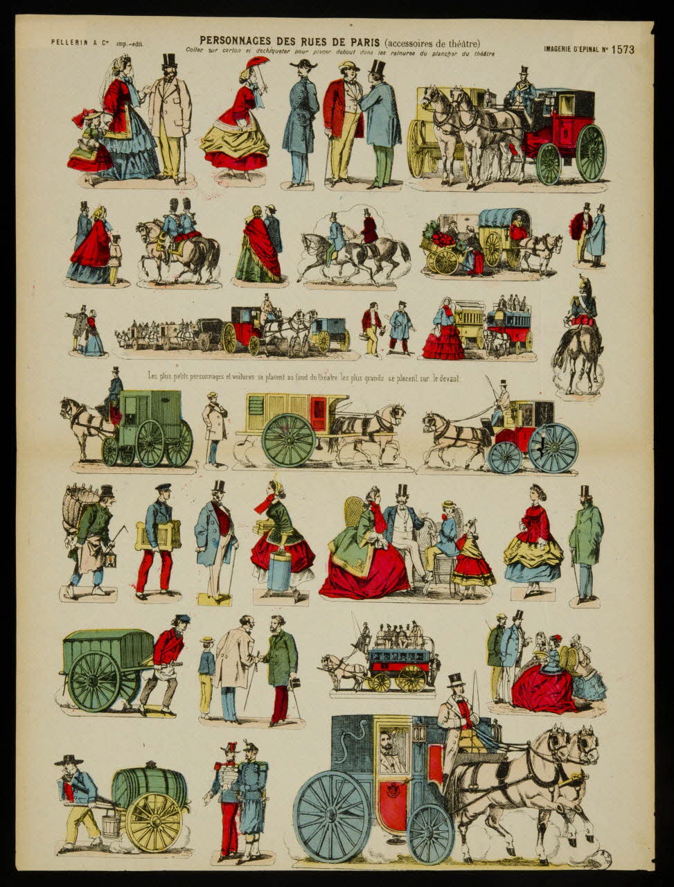 estampe PERSONNAGES DES RUES DE PARIS (accessoires de théâtre) 1978.29.4 Photo