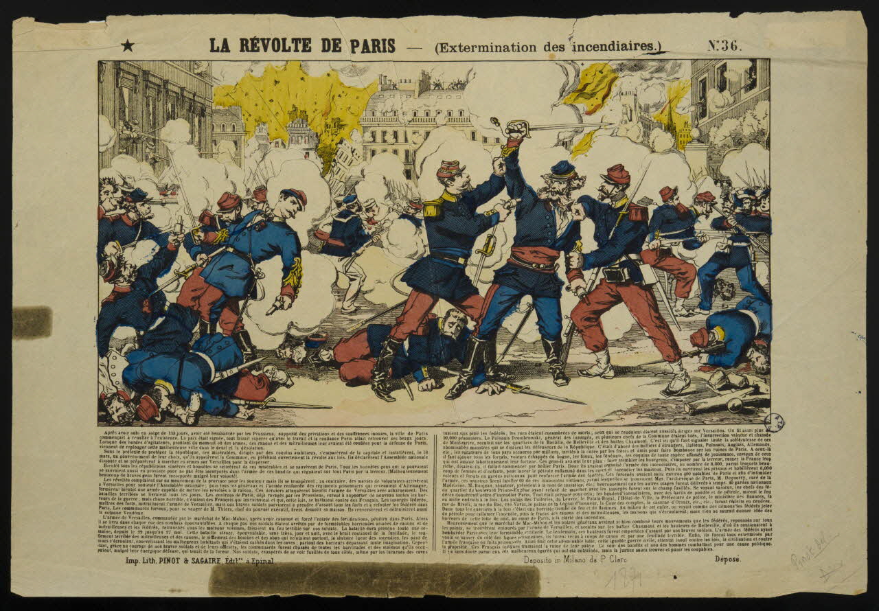 estampe LA REVOLTE DE PARIS. 1978.29.6 Photo