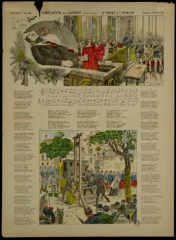 estampe COMPLAINTE DE CASERIO (Air de FUALDES) : LE FORFAIT ET L'EXPIATION 1978.29.7 Photo