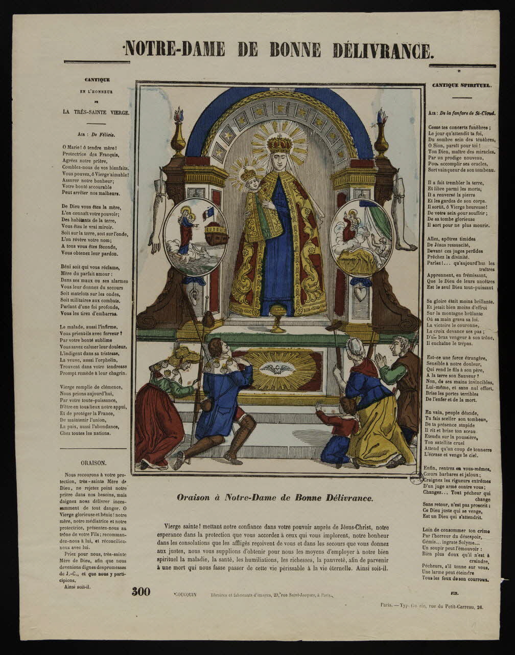 estampe NOTRE-DAME DE BONNE DELIVRANCE. 1978.29.8 Photo