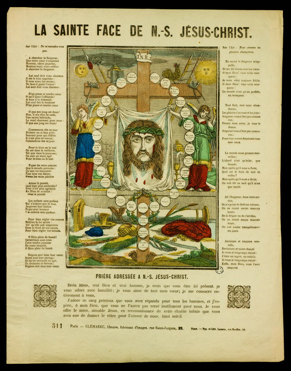 estampe LA SAINTE FACE DE N-S.JESUS CHRIST. 1978.29.9 Photo