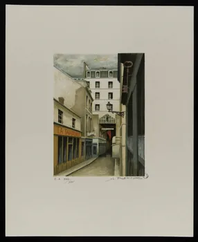 estampe Passage du commerce St. André à Paris. 1978.38.1 Photo