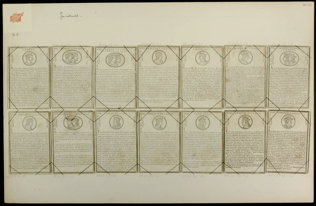 cartes à jouer Jeu instructif. - . 1978.40.36.21/34 Photo