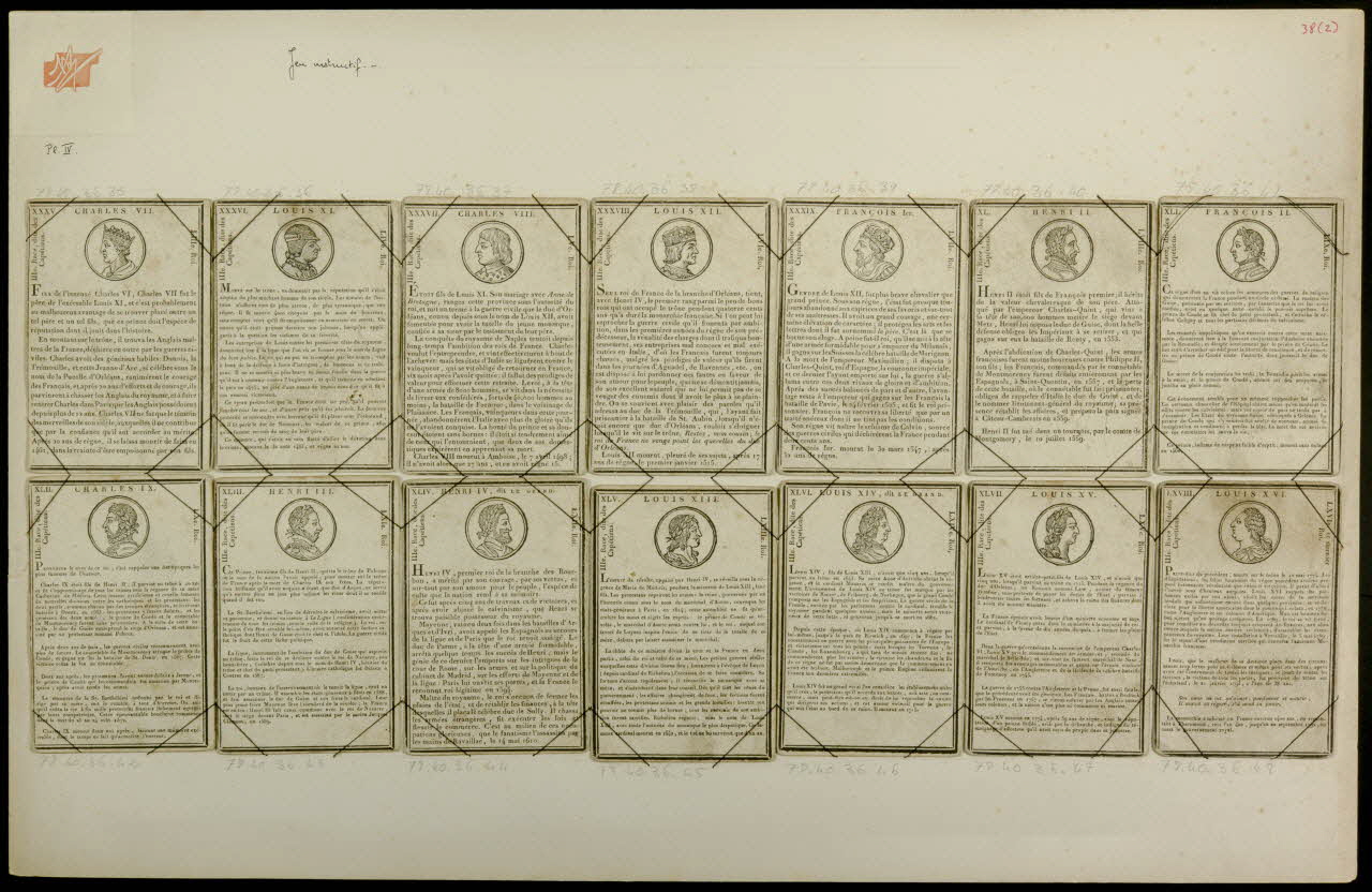 cartes à jouer Jeu instructif 1978.40.36.35/48 Photo