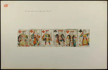 Minot Jean cartes à jouer Six cartes éditées à Paris par Jean Minst (1767-1808) 1767-1808 1978.40.40.1-6  Photo