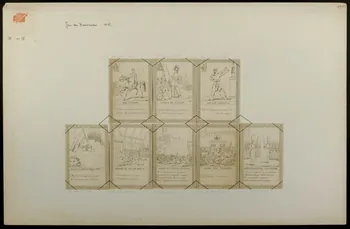 cartes à jouer Jeu des Barricades 1832 1978.40.55.24/31 Photo