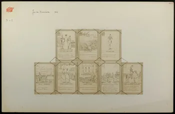 cartes à jouer Jeu des Barricades 1832 1978.40.55.9/16 Photo
