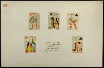 cartes à jouer Cartes à jouer au portrait de Lyon et au portrait de Paris 1978.40.6.1/6  Photo