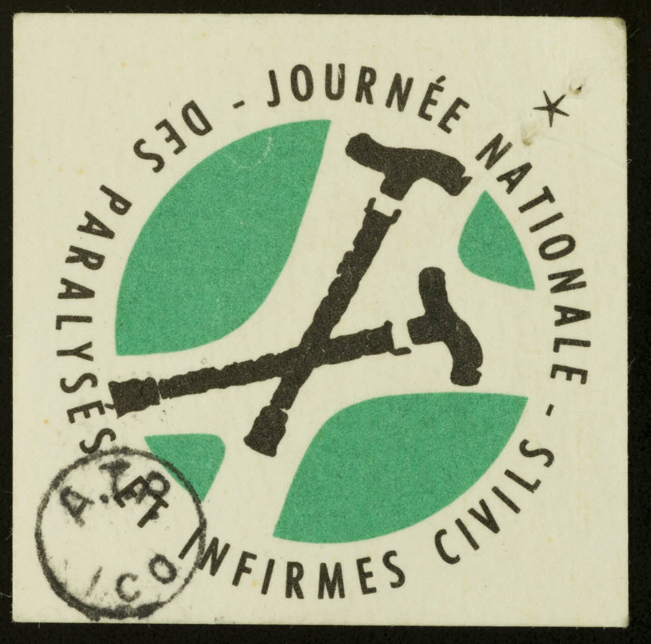 estampe JOURNEE NATIONALE  DES PARALYSES ET INFIRMES CIVILS 1978.44.112 Photo