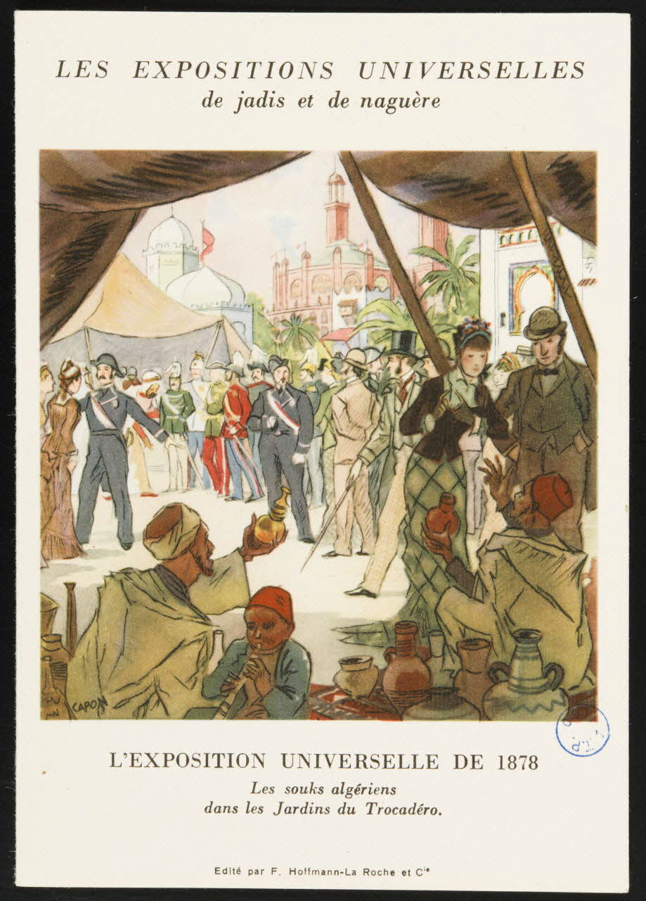 Hoffmann-La Roche et Cie estampe LES EXPOSITIONS UNIVERSELLES  de jadis et de naguère Paris 1878 1978.44.119 Photo