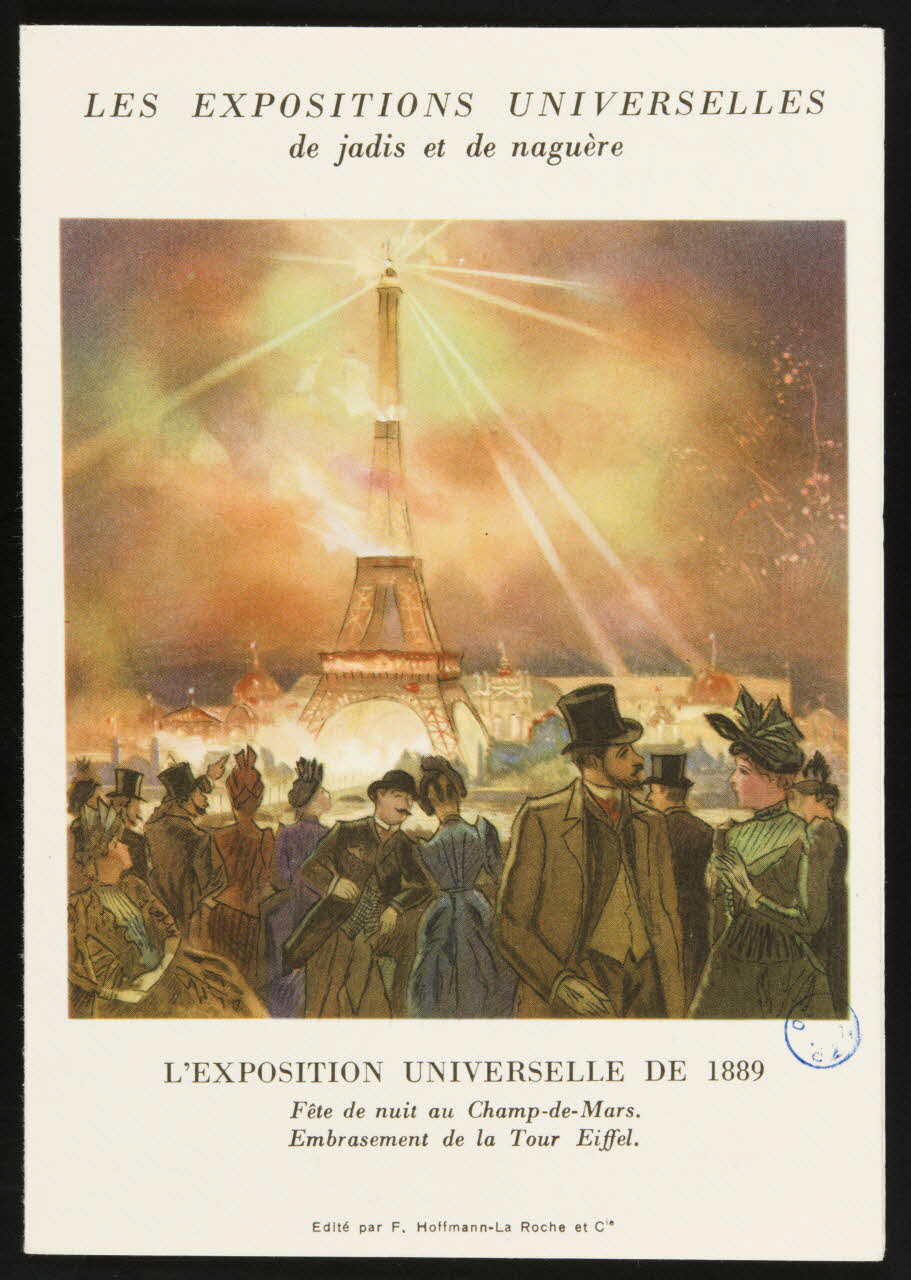 Hoffmann-La Roche et Cie estampe LES EXPOSITIONS UNIVERSELLES  de jadis et de naguère Paris 1889 1978.44.120 Photo