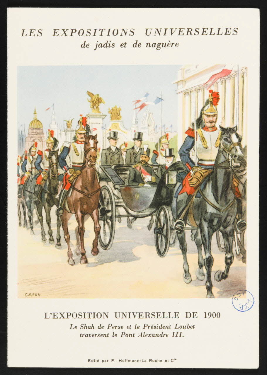 Hoffmann-La Roche et Cie estampe LES EXPOSITIONS UNIVERSELLES  de jadis et de naguère Paris 1900 1978.44.121 Photo