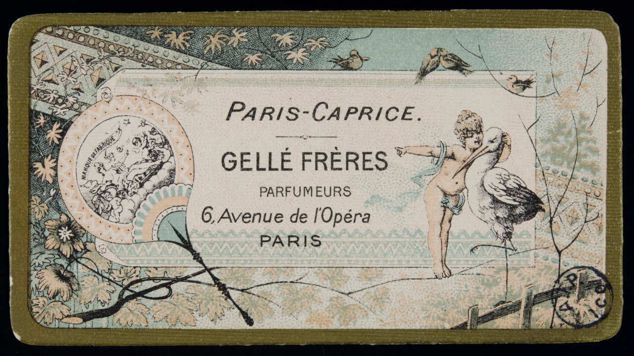 estampe PARIS-CAPRICE.  GELLE FRERES  PARFUMEURS  6, Avenue de l'Opéra  PARIS 1978.44.129 Photo