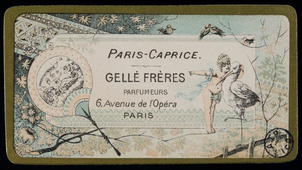 estampe PARIS-CAPRICE  GELLE FRERES  PARFUMEURS  6, Avenue de l'Opéra  PARIS 1978.44.130 Photo