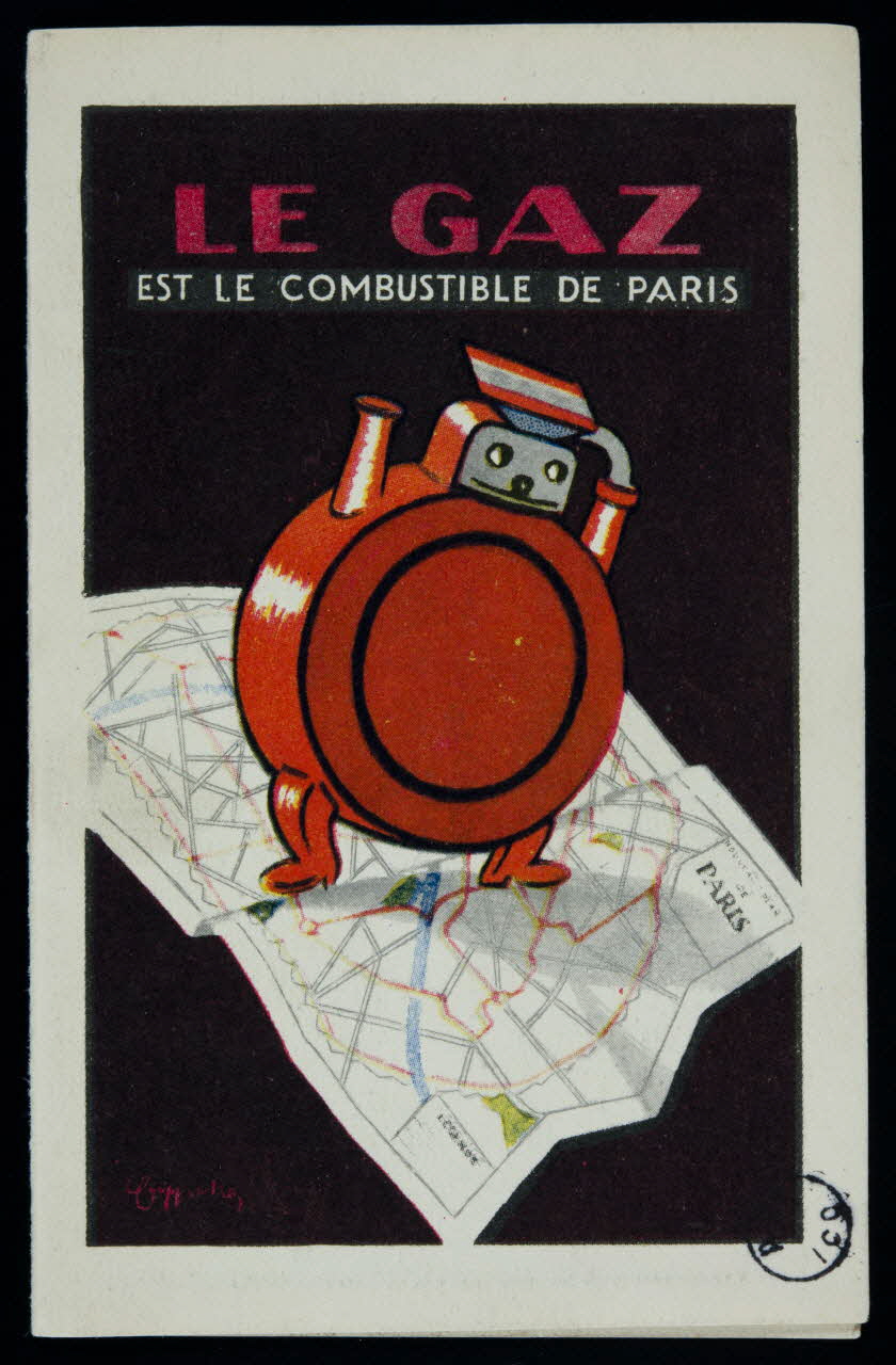 estampe LE GAZ  EST LE COMBUSTIBLE DE PARIS 1928 1978.44.134 Photo