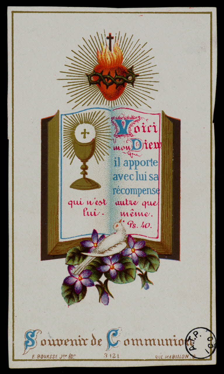 estampe Souvenir de Communion 1978.44.99 Photo