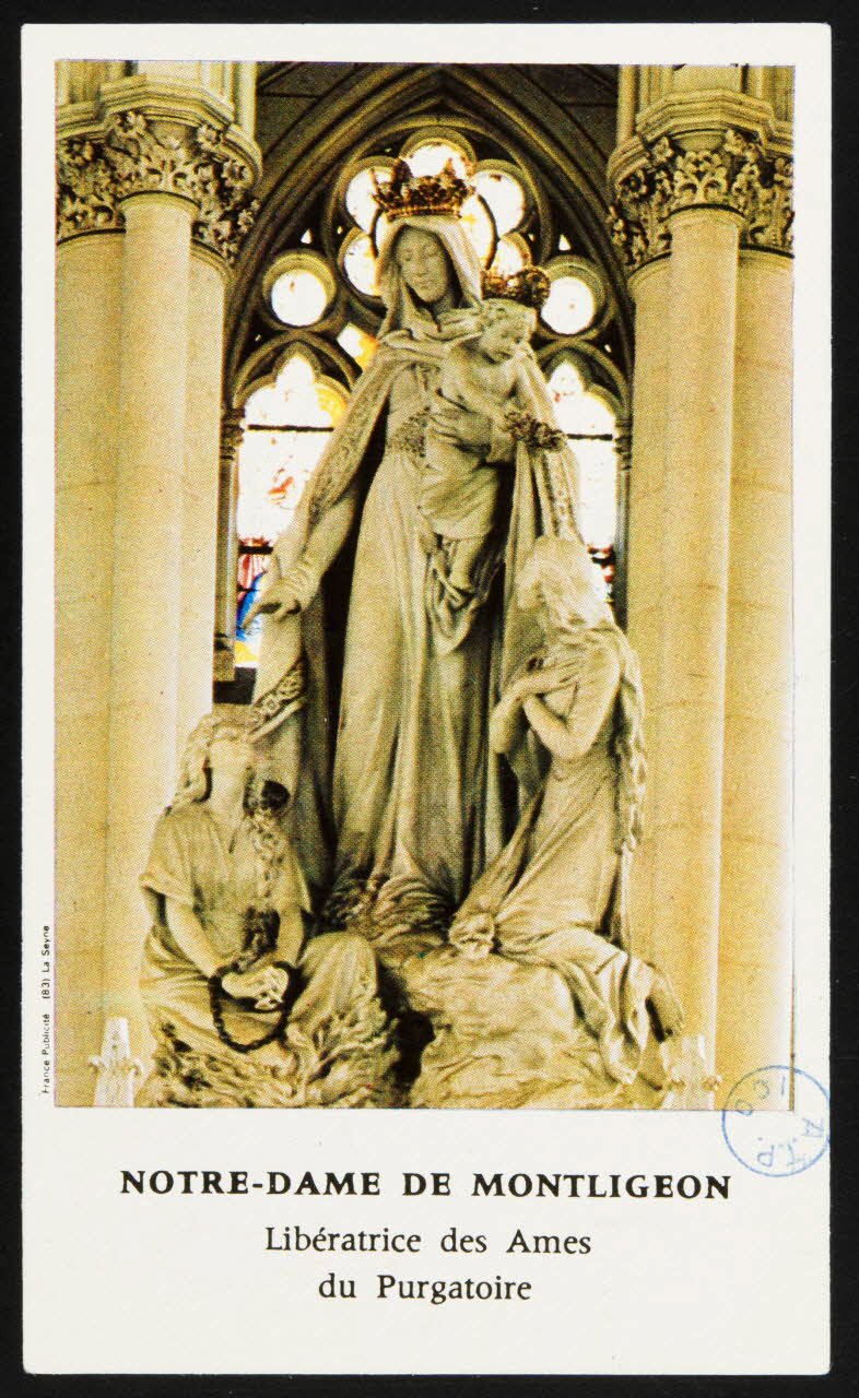 estampe NOTRE-DAME DE MONTLIGEON  Libératrice des Ames  du Purgatoire 1978.55.22 Photo