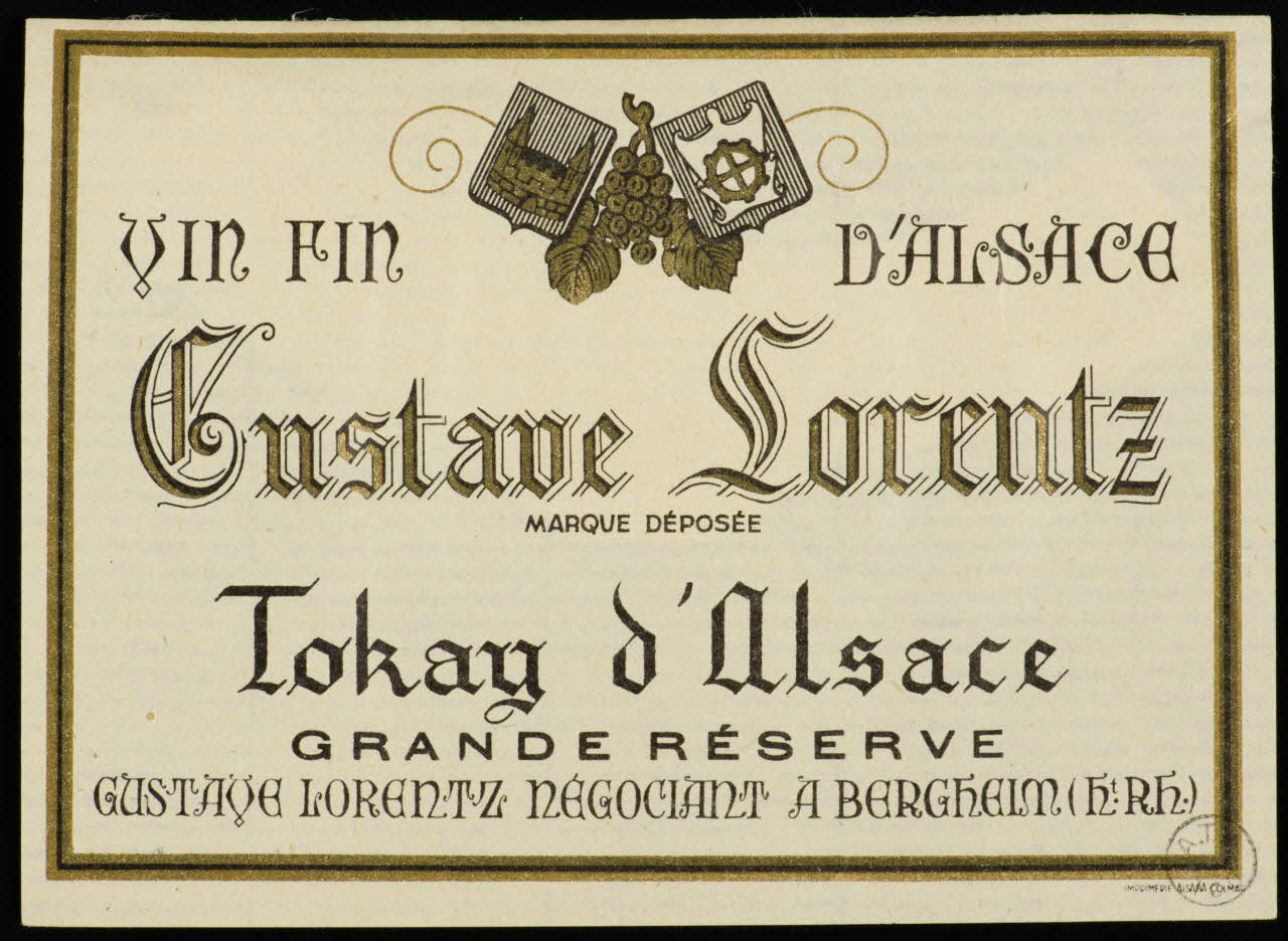 estampe Gustave Lorentz  Tokay d'Alsace 1972.58.28.1/2  Photo
