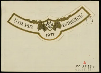 estampe Gustave Lorentz  Tokay d'Alsace 1972.58.28.1/2  Photo