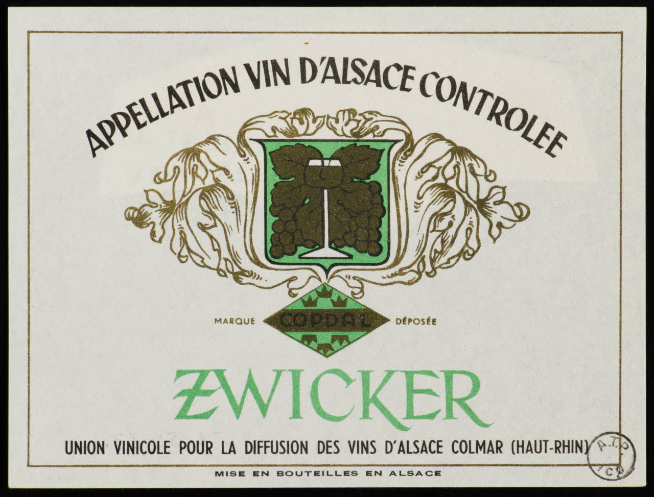 estampe ZWICKER 1972.58.33.1/2 Photo