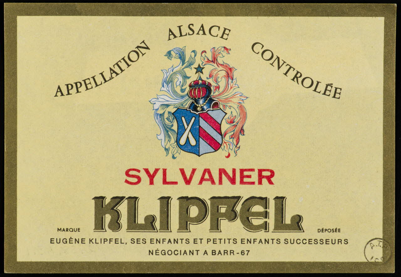 estampe SYLVANER  KLIPFEL 1972.58.43.1/2 Photo