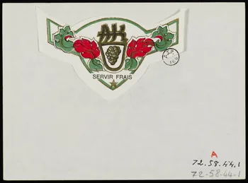 estampe APPELLATION ALSACE CONTROLEE 1972.58.44.1/2 Photo