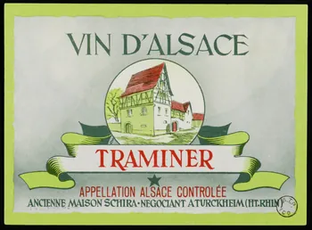 estampe VIN D'ALSACE  TRAMINER 1972.58.78.1/2 Photo