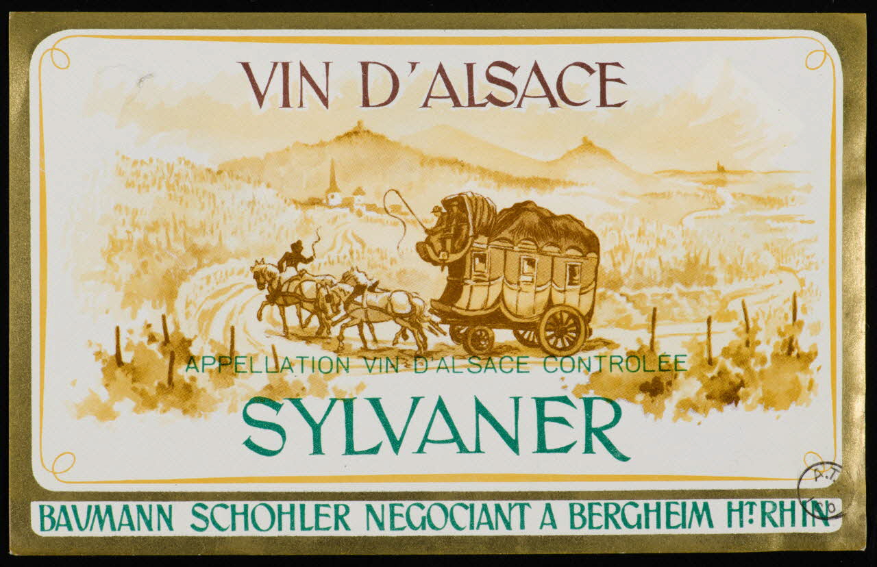 estampe VIN D'ALSACE  SYLVANER 1972.58.79.1/2 Photo