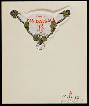 estampe Vin d'Alsace 1972.58.82.1/2  Photo