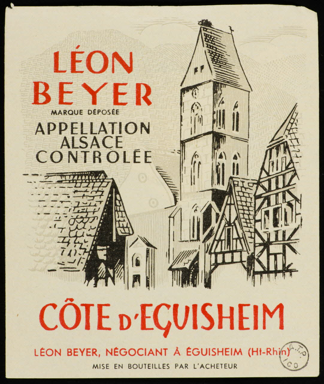 estampe CÔTE D'EGUISHEIM 1972.58.84.1/2 Photo