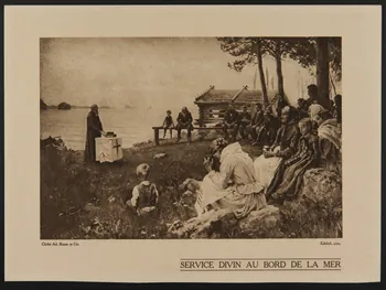 estampe SERVICE DIVIN AU BORD DE LA MER 1978.98.19 Photo