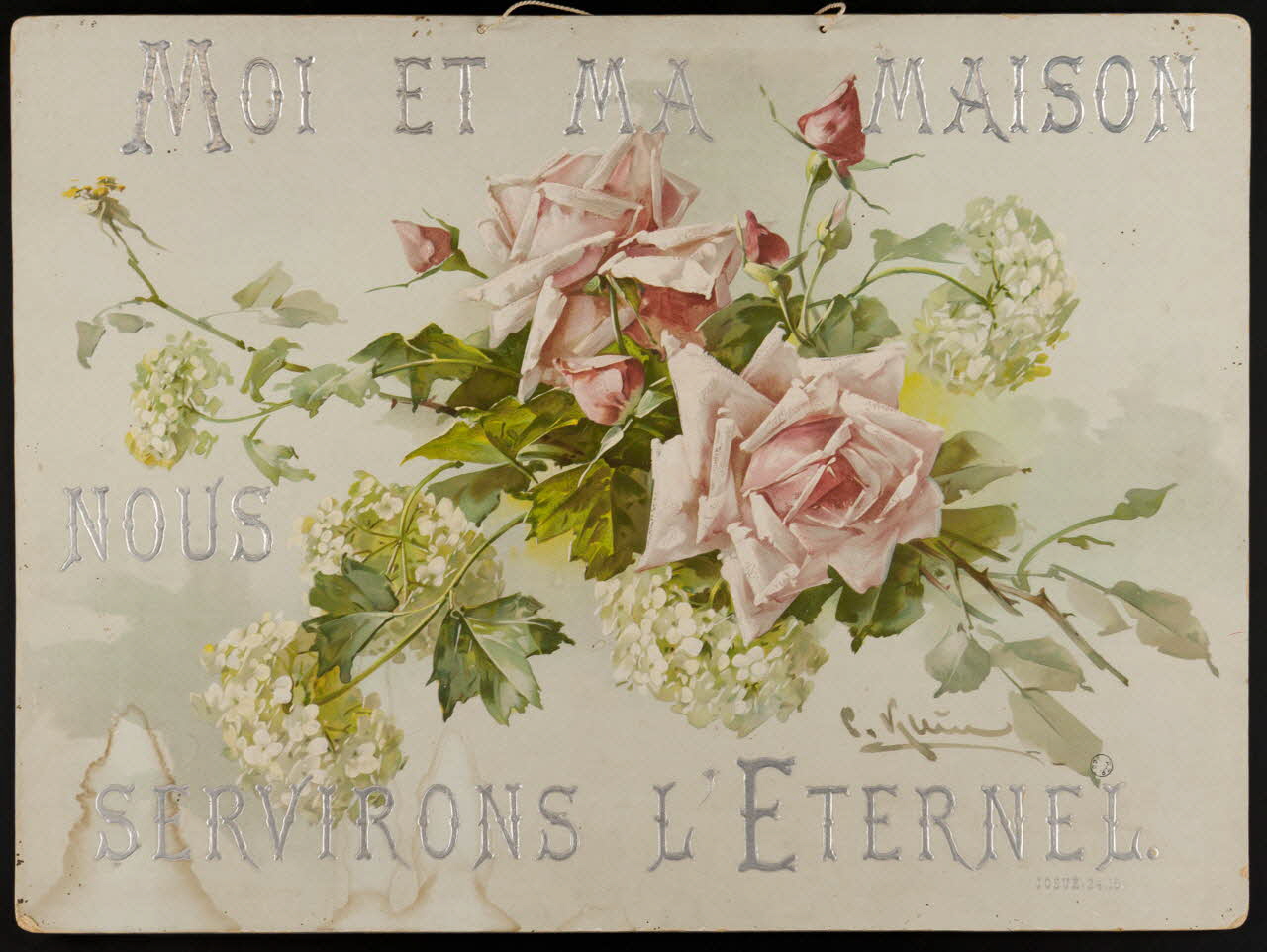 estampe MOI ET MA MAISON  NOUS  SERVIRONS L'ETERNEL 1978.98.20 Photo