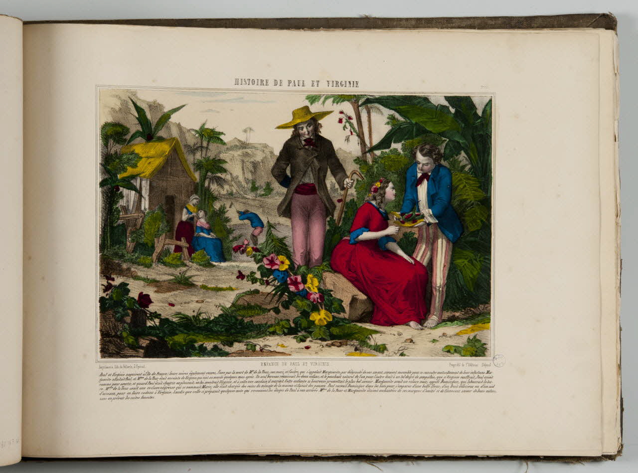 album HISTOIRE DE PAUL ET VIRGINIE  ENFANCE DE PAUL ET VIRGINIE. 1979.82.163.149 Photo