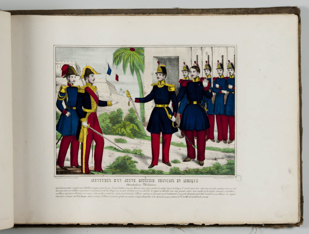 album AVENTURES D'UN JEUNE OFFICIER FRANCAIS EN AFRIQUE  arrestation Militaire. 1979.82.163.163 Photo