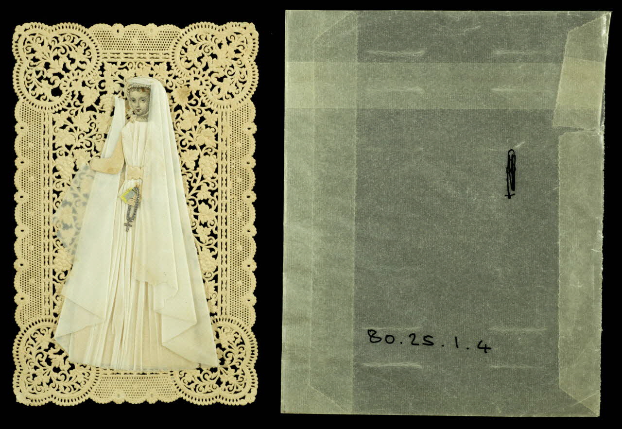 estampe Carte de Première Communion 1980.25.1.4 Photo