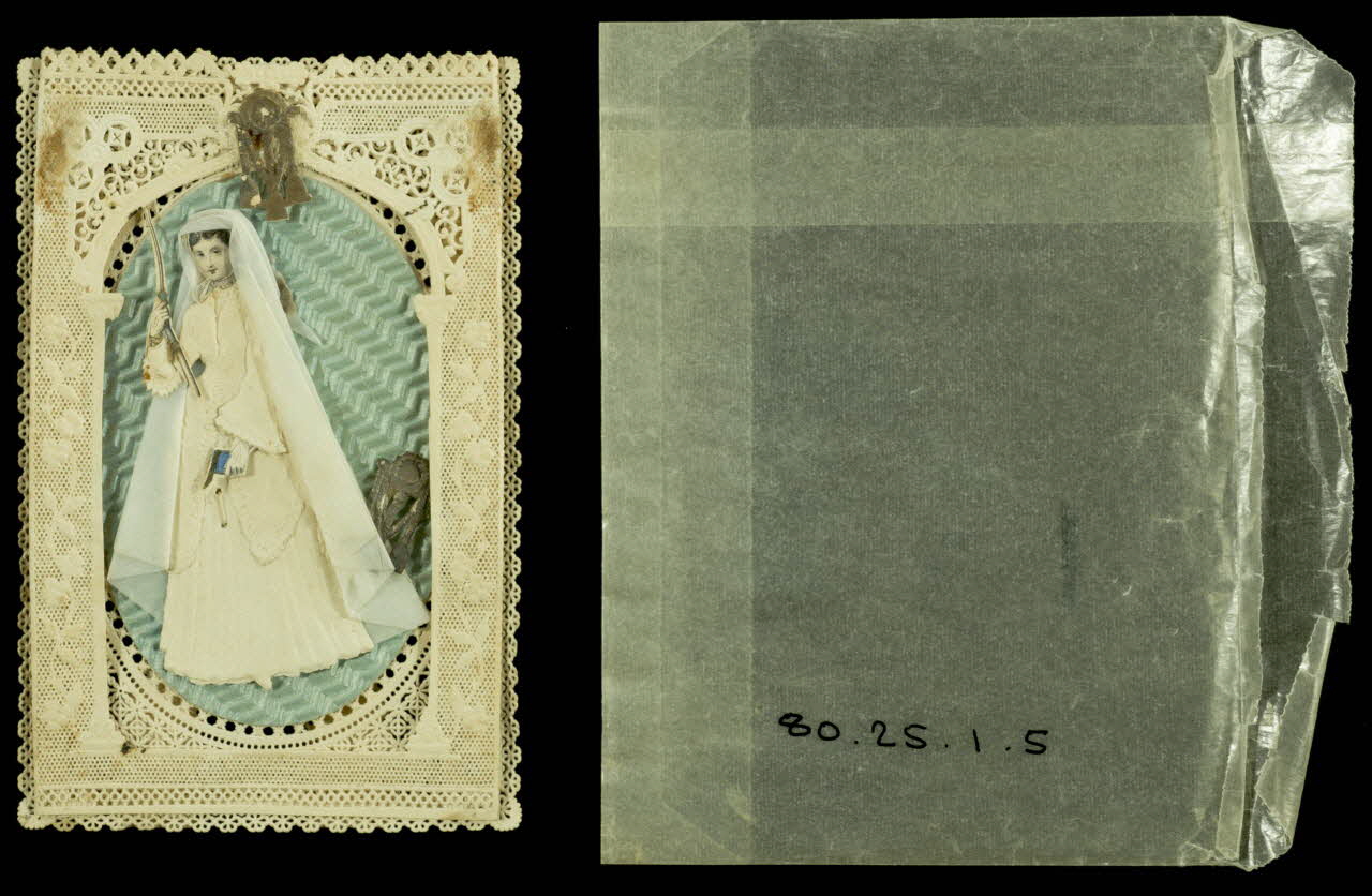 estampe Carte de Première Communion 1980.25.1.5 Photo