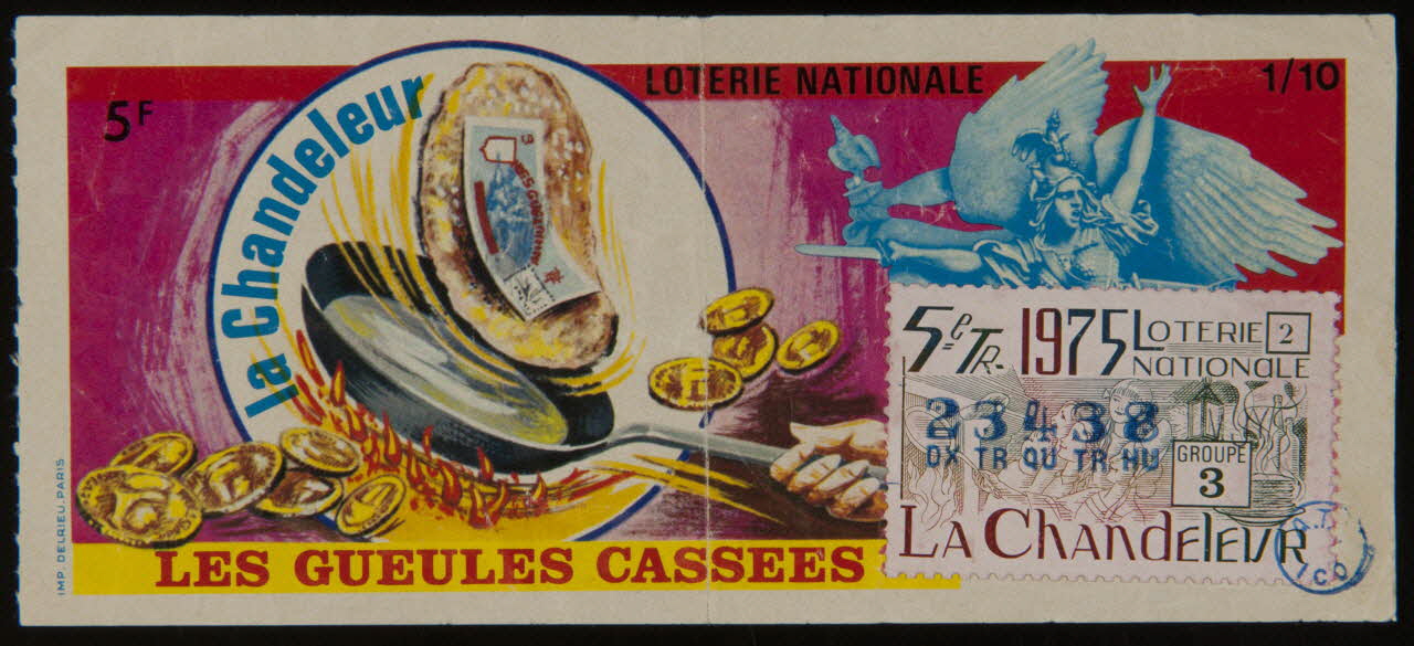 estampe LOTERIE NATIONALE  la Chandeleur  LES GUEULES CASSEES 1980.25.24 Photo
