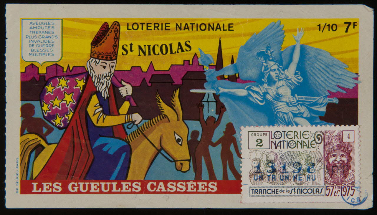 estampe LOTERIE NATIONALE  St NICOLAS  LES GUEULES CASSEES 1980.25.28 Photo