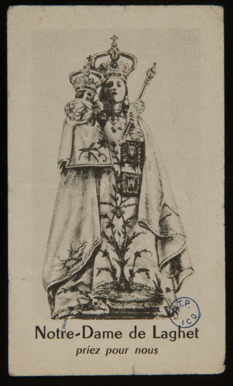 estampe Notre-Dame de Laghet  priez pour nous 1980.25.31 Photo