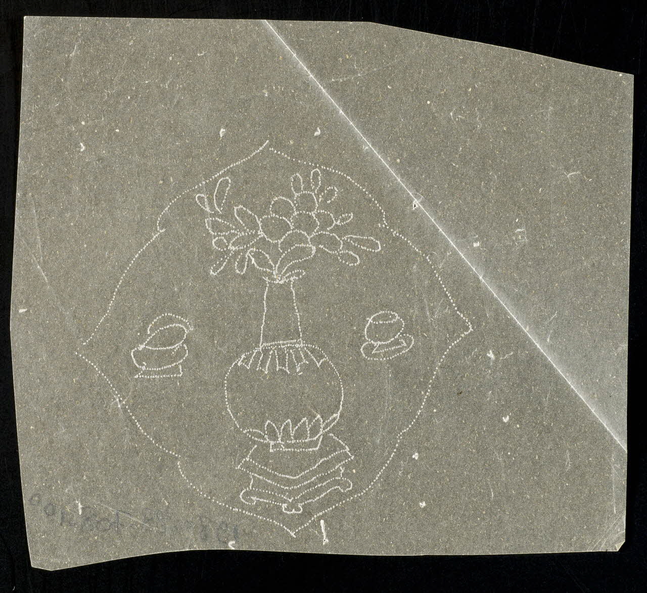 dessin Poncif à motif végétal 1980.28.708.100 Photo