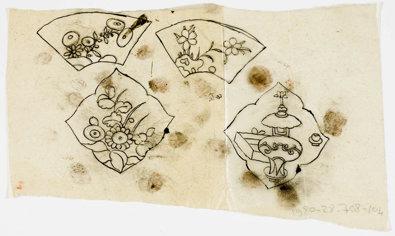 dessin Poncif à motif végétal 1980.28.708.104 Photo