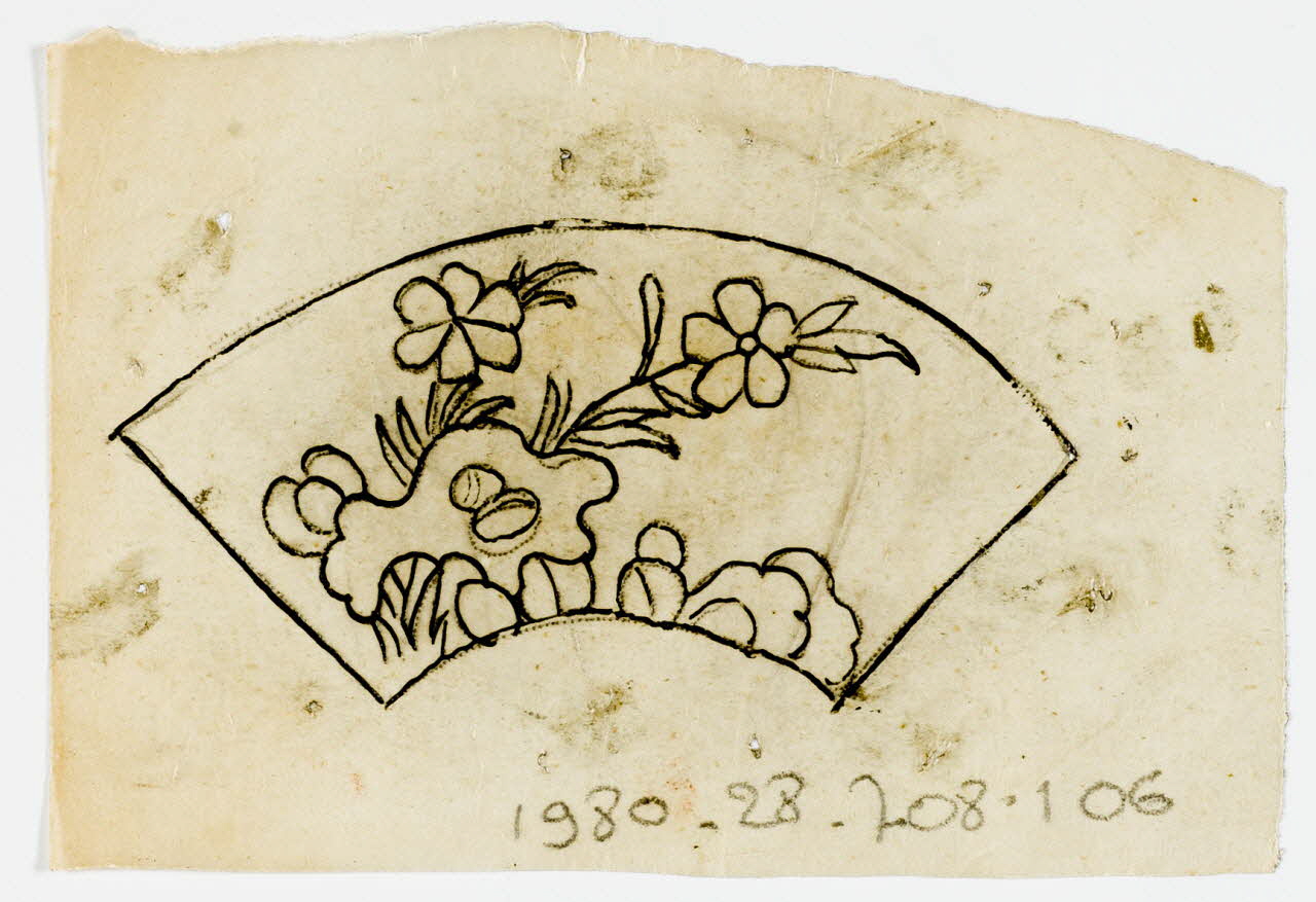 dessin Poncif à motif végétal 1980.28.708.106 Photo