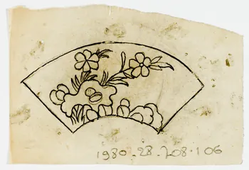 dessin Poncif à motif végétal 1980.28.708.106 Photo