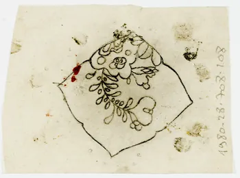 dessin Poncif à motif végétal 1980.28.708.108 Photo