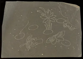 dessin Poncif à motif végétal 1980.28.708.11 Photo