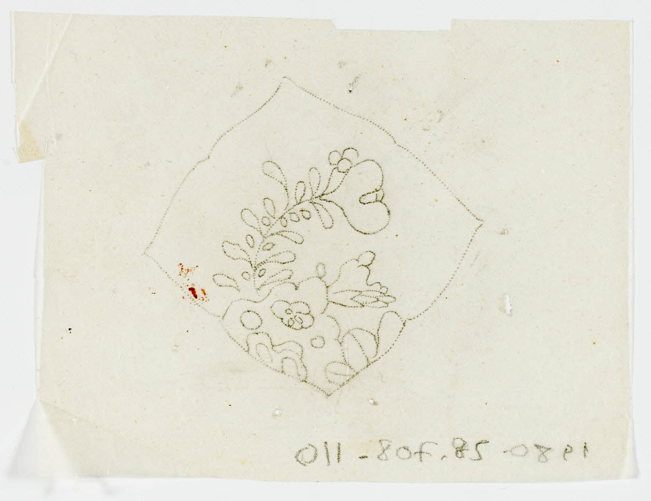 dessin Poncif à motif végétal 1980.28.708.110 Photo